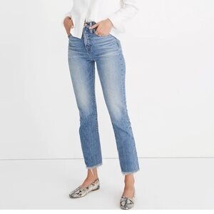MADEWELL Perfect Vintage Jeans Raw Hem 31 Tall LIKE NEW